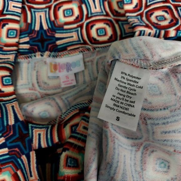 NWT LulaRoe Cassie Skirt Womens Size Small Multicolor Stretch - Picture 4 of 6